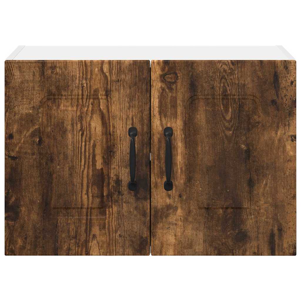 Kitchen Wall Cabinet with Door 2 pcs Smoked Oak 60 x 31 x 40 cm